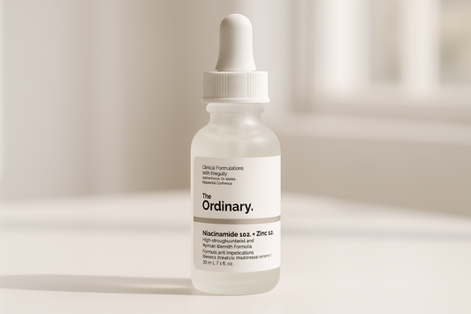 The Ordinary Niacinamide 10% + Zinc 1% brightening serum for dark spots, acne control, and oil regulation