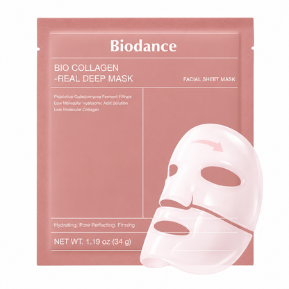 BIODANCE Bio Collagen Real Deep Mask Korean Hydrogel Face Mask for Deep Hydration, Firming, Pore Minimizing and Glowing Skin (1 Pc)