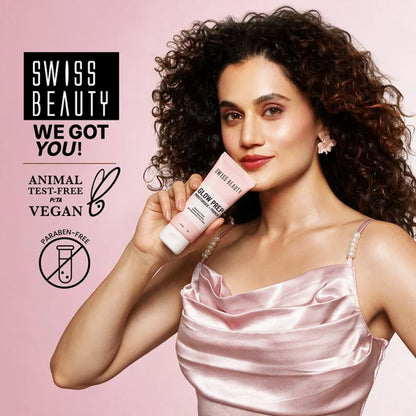Swiss Beauty Glow Prep Moisturiser + Primer for Hydrated Skin & Smooth Makeup Base